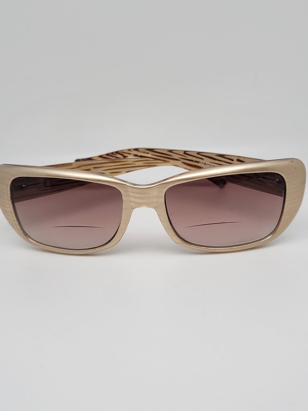 JM New York Gold-Tone Women's Sunglasses with +3.00 Lower Lens Readers